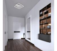Briloner 3772 LED ceiling light with two frames aluminium