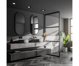 Briloner 7597 LED recessed spotlight 3-set IP65 4000K black