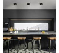 Briloner 7602 LED recessed spotlight 3-set IP65 3000K black
