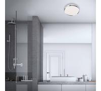 Briloner Acorus LED ceiling light, IP44, star decor, Ø 28 cm