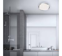 Briloner Acorus LED ceiling light, IP44, star decor, Ø 33 cm