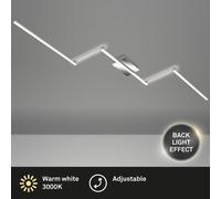 BRILONER Aluminium Chrome 24W LED Ceiling Light in Silver Briloner Silver