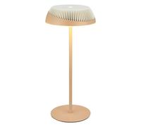 BRILONER - Alusta Rechargeable LED Table Lamp, Stepless Touch Dimmer, IP44, USB-C, Night Light, Bedside Lamps, Battery Lamp, German Design Award Winner 2026, 14 x 32 cm, Beige Off White
