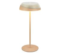 Briloner Battery Powered Beige Off White Stepless Touch Dimmer Rechargeable Table Lamp