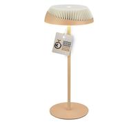 BRILONER - Alusta Rechargeable LED Table Lamp, Stepless Touch Dimmer, IP44, USB-C, Night Light, Bedside Lamps, Battery Lamp, German Design Award Winner 2026, 14 x 32 cm, Beige Off White