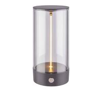 BRILONER - Wireless LED Table lamp with 4-Level Touch Control, Filament Design, Warm White Light, USB-C Charging, Bedside lamp, Reading lamp, LED lamp, Table Light, Battery lamp, 7x14.5cm, Anthracite