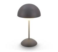 BRILONER - Rechargeable LED Table Lamp with Touch, Dimmable, IP44 Waterproof, Battery Table lamp, Bedside Lamps, Reading Light, Night Ligh, Outdoor, Mushroom Lamp, 16 x 29 cm, Anthracite