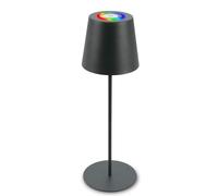 BRILONER Anthracite RGBW IP44 2.5W Rechargeable Table Lamp in Black Briloner Black