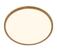 Briloner Bathroom Led Ceiling Light Lamp Ip44 Warm White Wood Frame 28Cm, 12W, 1200Lm