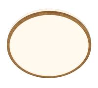 BRILONER Bathroom LED Ceiling Light Lamp IP44 Wood Frame 28cm 12W 1200lm in Brown Briloner Brown