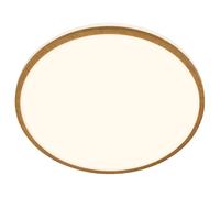 BRILONER Bathroom LED Ceiling Light Lamp IP44 Wood Frame 33cm 18W 1850lm in Brown Briloner Brown