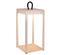 Briloner Battery Powered Beige Outdoor Rechargeable Table Lamp