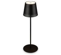 Cordless LED Table Lamp Rechargeable IP44 Dimmable Adjustable Height Black