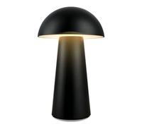 BRILONER - LED Mini Table lamp Wireless with Touch, dimmable in Steps, IP44, Bedside lamp, Reading lamp, LED lamp, Camping lamp, Table lamp, Battery lamp, Outdoor lamp, 12x19,5 cm (DxH), Black