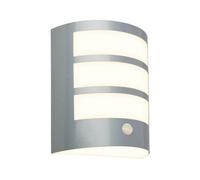 Briloner Battery Powered Chrome Outdoor Wall Light