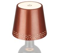 Briloner Battery Powered Copper Dimmable Rechargeable Bottle Lamp (Dia)11Cm
