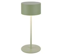 Briloner Battery Powered Sage Green Stepless Touch Dimmer Rechargeable Table Lamp