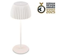 Briloner Battery Powered White Dimmable Rechargeable Table Lamp