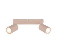 Briloner Gu10 Socket Beige 2 Light Adjustable Heads Ceiling Spotlight 25.5Cm