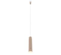 BRILONER - Rechargeable Pendant Light, Dimmable, Touch Control, Warm White, Height Adjustable, Battery Operated Pendant Light, Hanging Rechargeable Lamp, Dining Room Lights, 4.5 x 160 cm, Beige