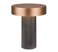 BRILONER - Rechargeable LED Table Lamp, Stepless Touch Dimmer, IP44, USB-C Charging, Replaceable Battery, Night Light, Bedside Lamps, Battery Lamp, 16 x 20 cm, Anthracite Bronze Metallic