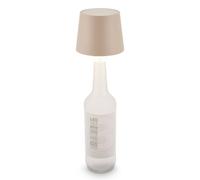 BRILONER Beige Bottle Light USB Rechargeable Table Lamp Dimmable Cordless Briloner Beige