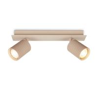 BRILONER - Ceiling Light, Adjustable, GU10 Socket, max. 9W, Spotlight, Ceiling Lights Living Room, Lights for Bedroom, Hallway, Kitchen, Spot Lamp, Lounge, 32 cm, Beige