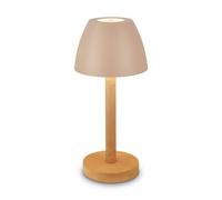 BRILONER Beige Wood LED Table Lamp Rechargeable Light Dimmable Cordless IP44 Briloner Beige