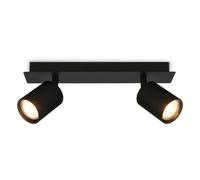 BRILONER - Ceiling Light, Adjustable, GU10 Socket, max. 9W, Spotlight, Ceiling Lights Living Room, Lights for Bedroom, Hallway, Kitchen, Spot Lamp, Lounge, 32 cm, Black