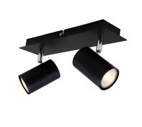 BRILONER Black 2xGU10 40W Requires Bulb Spotlight Briloner Black