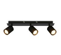 BRILONER - Ceiling Light, Adjustable, GU10 Socket, max. 9W, Spotlight, Ceiling Lights Living Room, Lights for Bedroom, Hallway, Kitchen, Spot Lamp, Lounge, 45 cm, Black