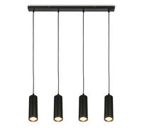 Briloner - 4-Light Pendant Light Height Adjustable GU10 Black 76x120cm | Ceiling Light Dining Room Lights Pendant Lights For Kitchen Hanging Lamp Kitchen Over Table Pendant Light Living Room