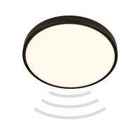 BRILONER - LED Ceiling Light with Motion Detector IP54 3m Range, Warm White Light Colour, 95 Degree Detection, LED Ceiling Light, LED lamp, Bathroom lamp, Bathroom lamp, Kitchen lamp, 29x7.5 cm