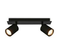 Briloner - Ceiling Light, Adjustable, GU10 Socket, max. 9W, Spotlight, Ceiling Lights Living Room, Lights for Bedroom, Hallway, Kitchen, Spot Lamp, Lounge, 32 cm, Black