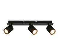 Briloner - Ceiling Light, Adjustable, GU10 Socket, max. 9W, Spotlight, Ceiling Lights Living Room, Lights for Bedroom, Hallway, Kitchen, Spot Lamp, Lounge, 45 cm, Black