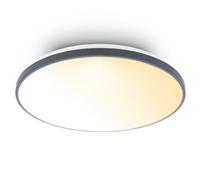Briloner Black Led Ceiling Light 48W, 5300Lm, 2200-4000K, Remote Dimmable Bedroom Living Room Hallway, 480X65mm