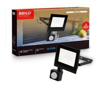 Briloner Mains-Powered Led Black Motion Sensor Ip65 Floodlight