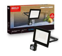 BRILONER Black LED Floodlight Outdoor Wall Light Motion Sensor Security IP65 Briloner Black