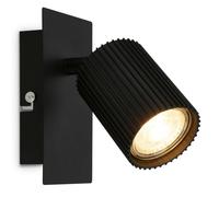 BRILONER Black Metal Wall Light Spotlight Reading Lamp GU10 Bulb Not Included Briloner Black