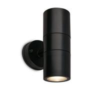 Briloner Black Outdoor Led Wall Light Lamp Gu10 Up & Down Ip54 Waterproof