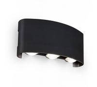 BRILONER Black Outdoor Wall Light LED Lamp 6.5W, 700lm, 4000K, IP44 Briloner Black