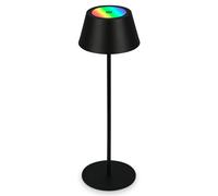 Briloner Battery Powered Black Touch Rechargeable Table Lamp