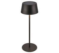 BRILONER - Rechargeable LED Table Lamp IP44 with Touch, CCT, Dimmable, Solar, LED Light, Battery Table Lamp, Bedside Lamp, Cordless, Garden Lights, Outdoor, 11.5X32 cm, Black