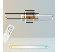 BRILONER Black Wood 2x19W 1x13W CCT LED Ceiling Light Briloner Black