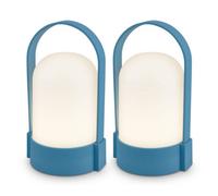 Briloner Blue Camping Lights 2X Pack Led Lamp Rechargeable Tent Light Patio Dimmable Touch Cordless Ip44 Outdoor