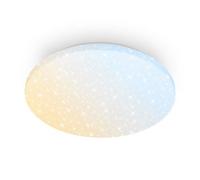 Briloner Cct Mains-Powered Led White Star Cover Remote Control Ceiling Light