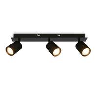BRILONER - Ceiling Light, Adjustable, GU10 Socket, max. 9W, Spotlight, Ceiling Lights Living Room, Lights for Bedroom, Hallway, Kitchen, Spot Lamp, Lounge, 45 cm, Black