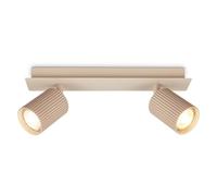 BRILONER - Ceiling Light, Adjustable, GU10 Socket, max. 9W, Spotlight, Ceiling Lights Living Room, Lights for Bedroom, Hallway, Kitchen, Spot Lamp, Lounge, 32 cm, Beige