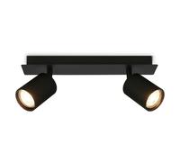 BRILONER - Ceiling Light, Adjustable, GU10 Socket, max. 9W, Spotlight, Ceiling Lights Living Room, Lights for Bedroom, Hallway, Kitchen, Spot Lamp, Lounge, 32 cm, Black