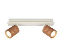BRILONER - Ceiling Light, Adjustable, GU10 Socket, max. 9W, Spotlight, Ceiling Lights Living Room, Lights for Bedroom, Hallway, Kitchen, Spot Lamp, Lounge, 32 cm, Warm Grey Coffee